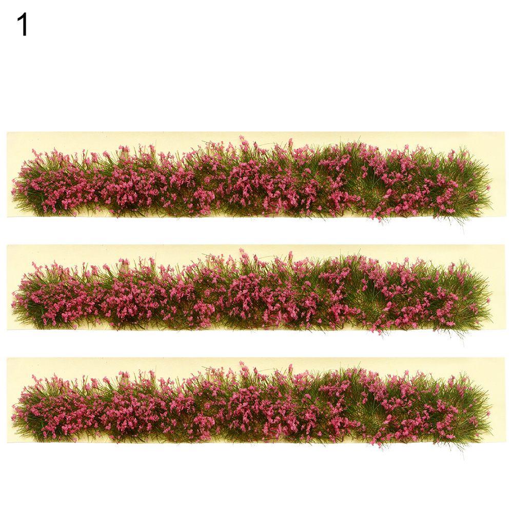 9*1*0.6cm Sand Table Building Layout Miniature Garden Decor Landscape Wargame Flower Cluster Grass Tufts