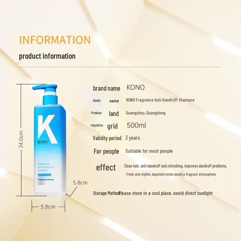 KONO Floral Scented Anti-Dandruff Shampoo
