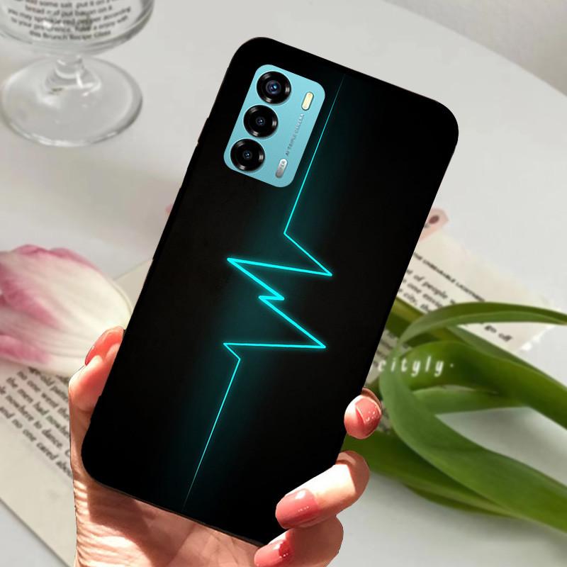 Чехол для ZTE Blade V40 Vita 8045 6.75" Животный Мультяшный Мягкий Силикон Funda для ZTE Blade V40 Vita Чехол для Телефона V40Vita Черный Coque