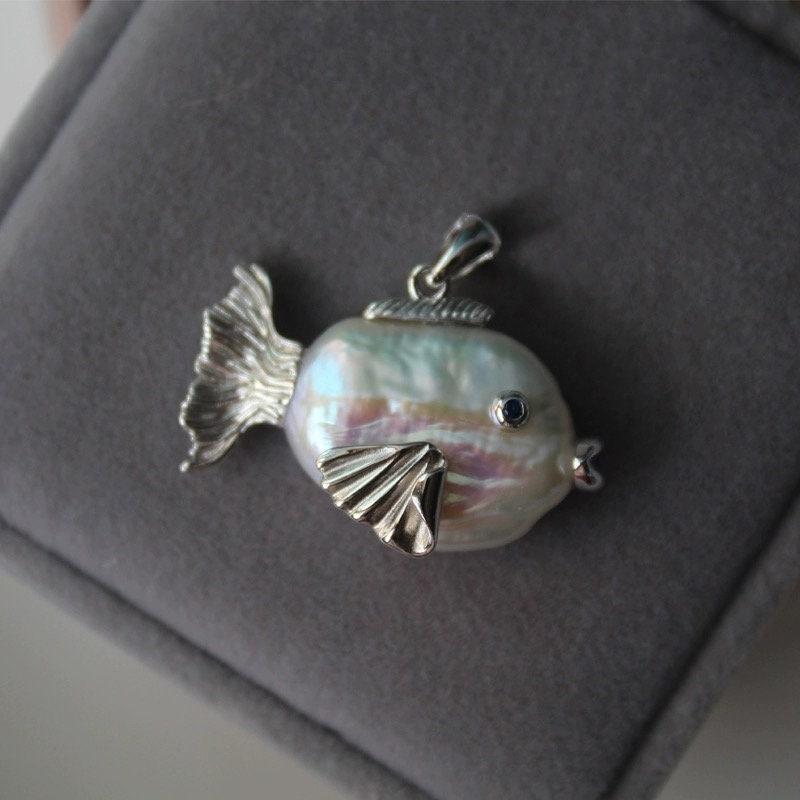 1 шт./пара Изысканное ожерелье с подвеской в виде рыбы-клоуна, краба из натурального жемчуга. Уникальные элегантные серьги, ювелирные аксессуары, подарки