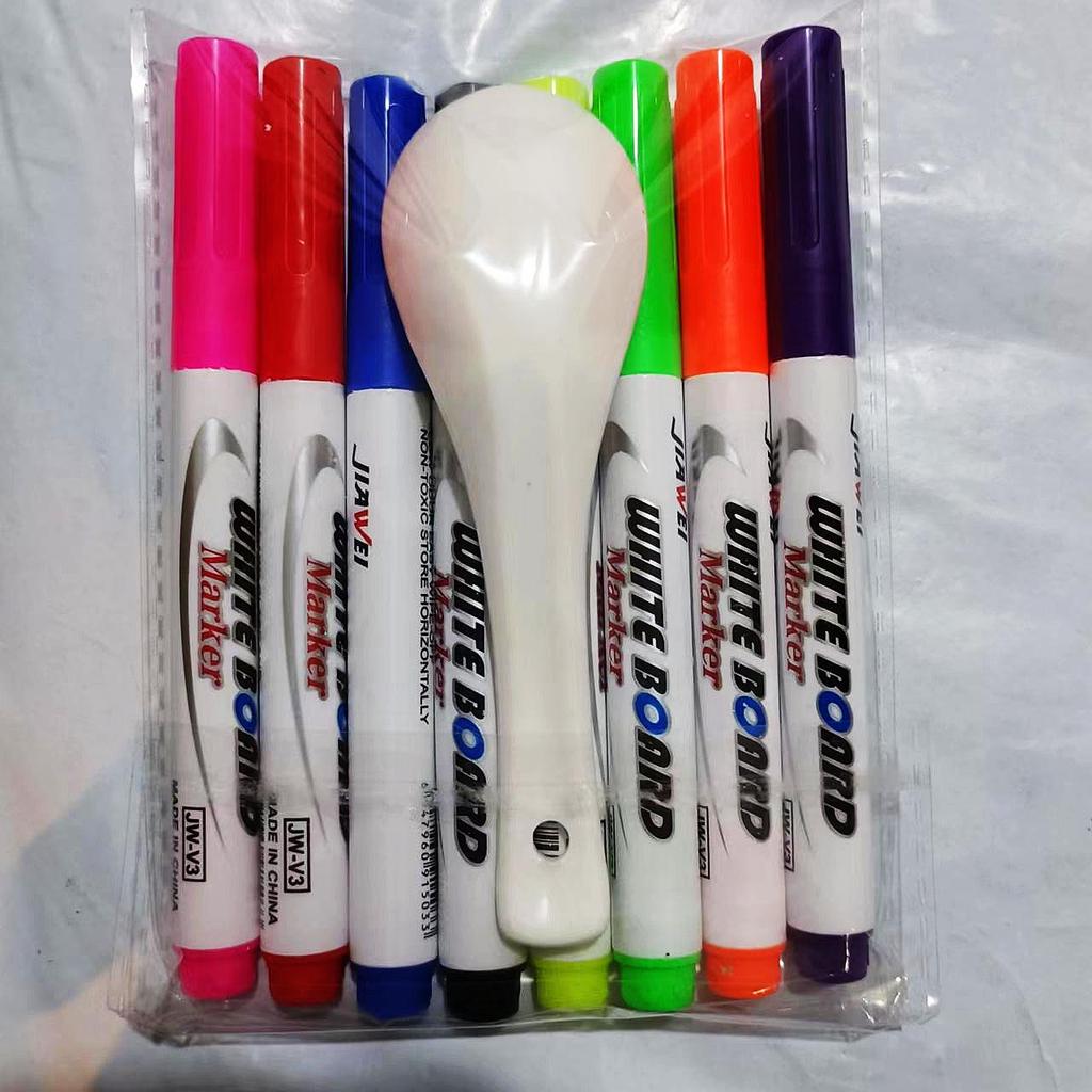 Детские стираемые маркеры на водной основе - 4/8/12 цветов для рисования и обучения