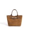 Autumn and winter retro matte handbag light luxury Kelly shoulder bag simple versatile vegetable basket messenger bag