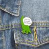 Trending Cartoon Dinosaur Brooch: 'All My Friends Are Dead' Badge