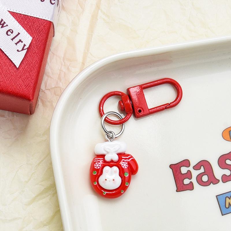 Мультяшный Рождественский Брелок Милый Смоляной Санта Клаус Рождественская Елка Подвеска Брелок Аксессуары для Сумки Праздничная Вечеринка Рождественский Подарок