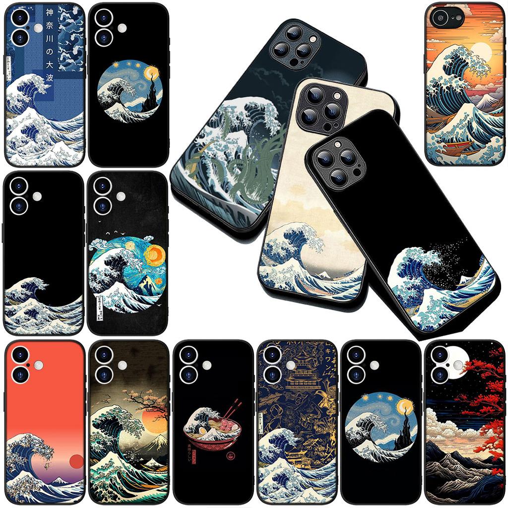 Casing for Motorola Moto G55 G45 G75 G85 G35 Edge 50 30 Fusion 40 NEO Ultra Pro Phone Cover Soft Case The Great Wave of Kanagawa