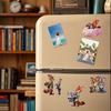Rotatable Fox Rabbit Refrigerator Magnet Acrylic Cartoon Movie Character Animal Fridge Magnet Home Office Kitchen Decoration Movie Fans Gift