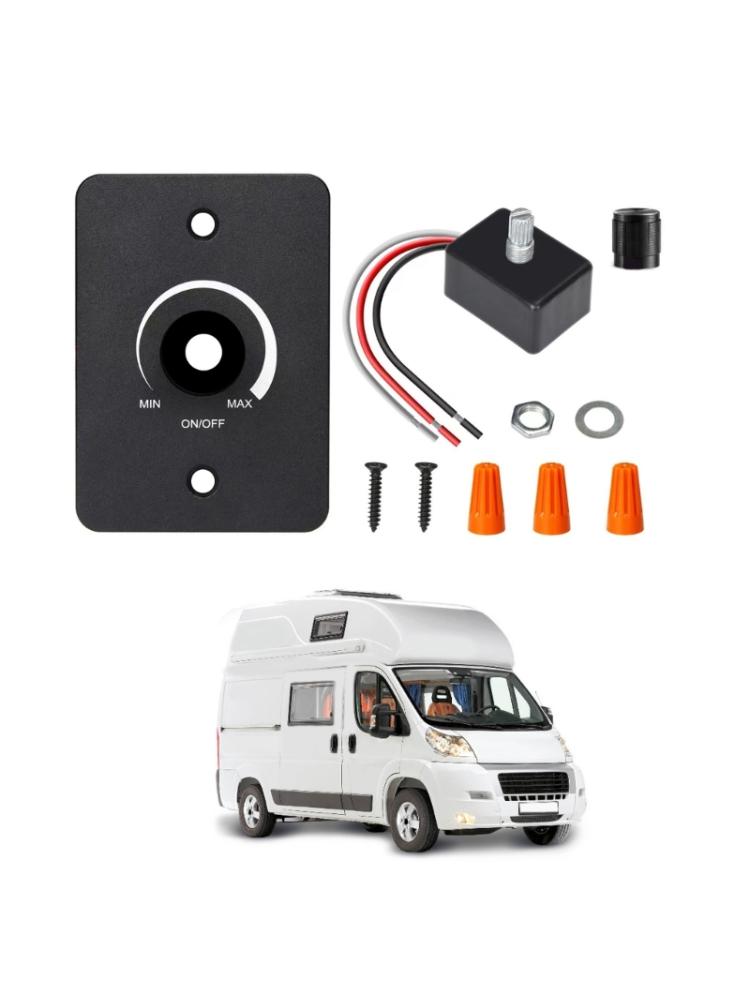 DC12V 5A PWM поворотный светодиодный диммер для галогенных/ламп накаливания/шайбы/тента, подходит для дорожного прицепа, морского авто
