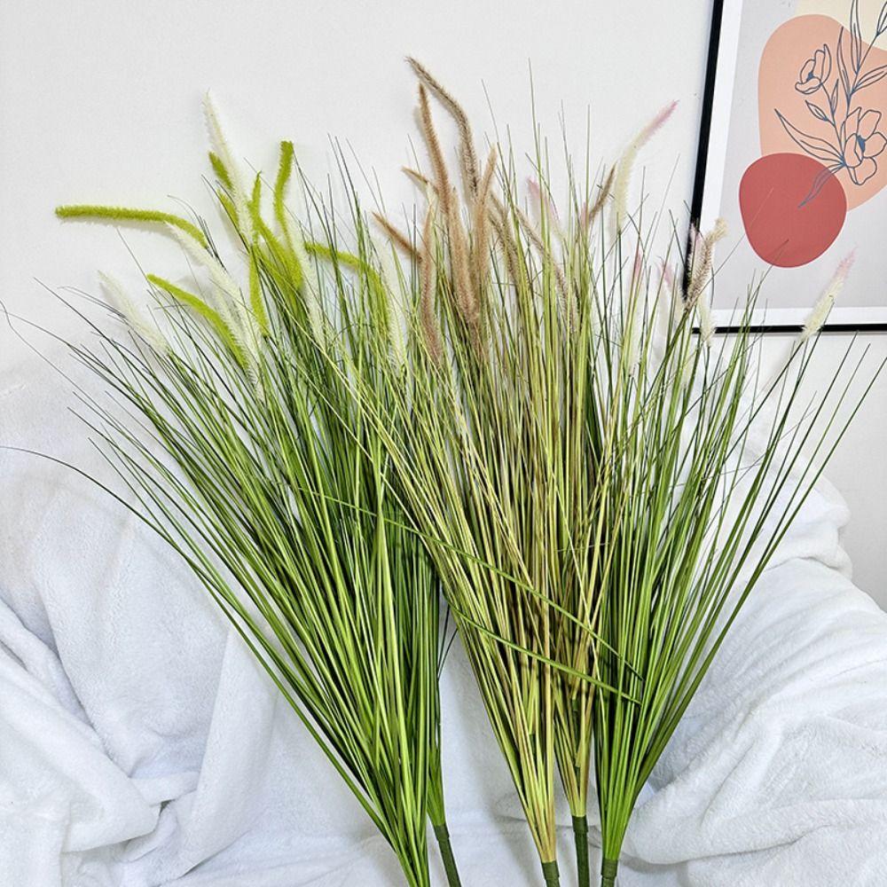 Пластиковый Искусственный Букет Пампасной Травы Большие Искусственные Растения Креативная Шелковая Луговая Трава Осенние Растения