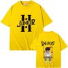 Футболки Junior H Sad Boyz, унисекс, Harajuku, с круглым вырезом и коротким рукавом, для фанатов, повседневные мужские футболки, летние хлопковые футболки