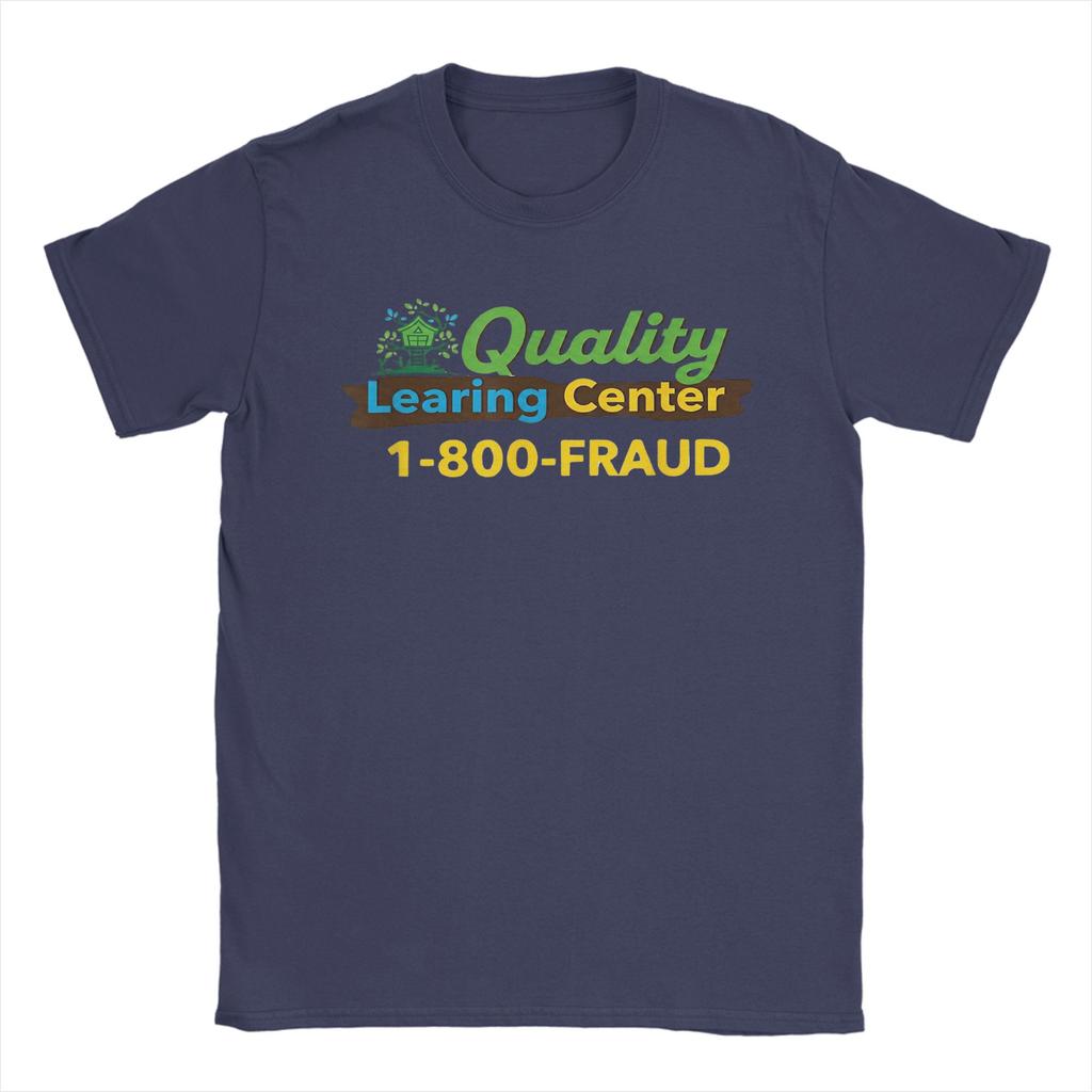 Novelty Quality Learing Center Fraud Nick Shirley TShirt Men Round Neck Cotton T Shirts Short Sleeve Tees Summer Clothing
