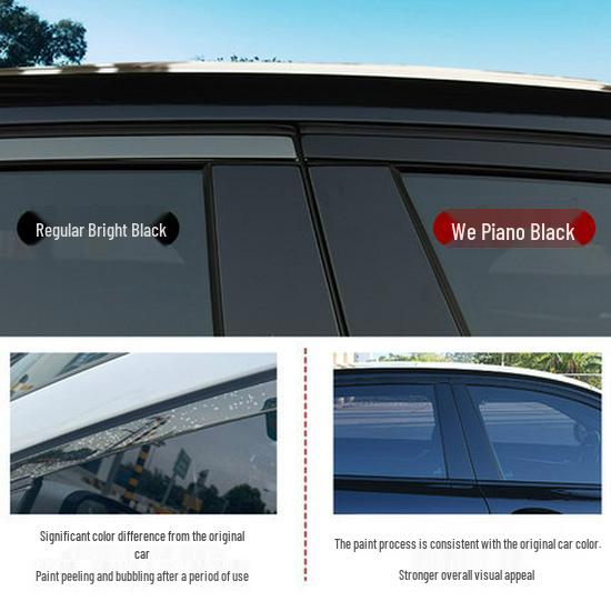 Черная накладка на оконный проем и дверную раму для BMW 3, 5 серии, X3, X5, X6 - Декоративная черная версия 'Воин'.