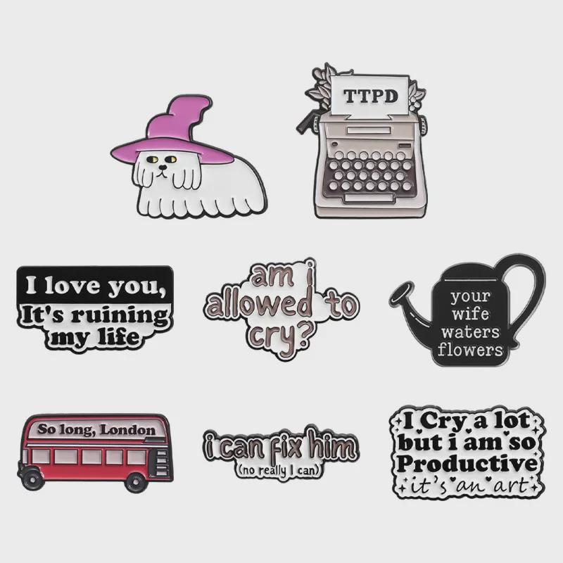 Милая брошь с цитатой из мультфильма: Значок из металлического сплава для рюкзаков