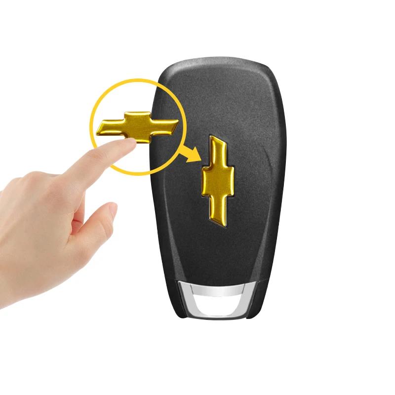 18 мм 22 мм Алюминиевая наклейка-эмблема на брелок автомобиля Автоаксессуары Для Chevrolet Colorado Cruze Spark Captiva Malibu Aveo