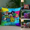 T-Подросток T-Титаны Вперед Наволочка Плюшевая Ткань Мягкая Двусторонняя Печать Чехол для Подушки Дивана Декоративные Чехлы для Подушек