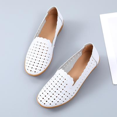 Летние Новые Туфли Медсестры с Круглым Носком, Мягкой Подошвой, Нескользящие Сандалии, Балетки, Дышащие, Повседневные, Спортивные, Женская Обувь