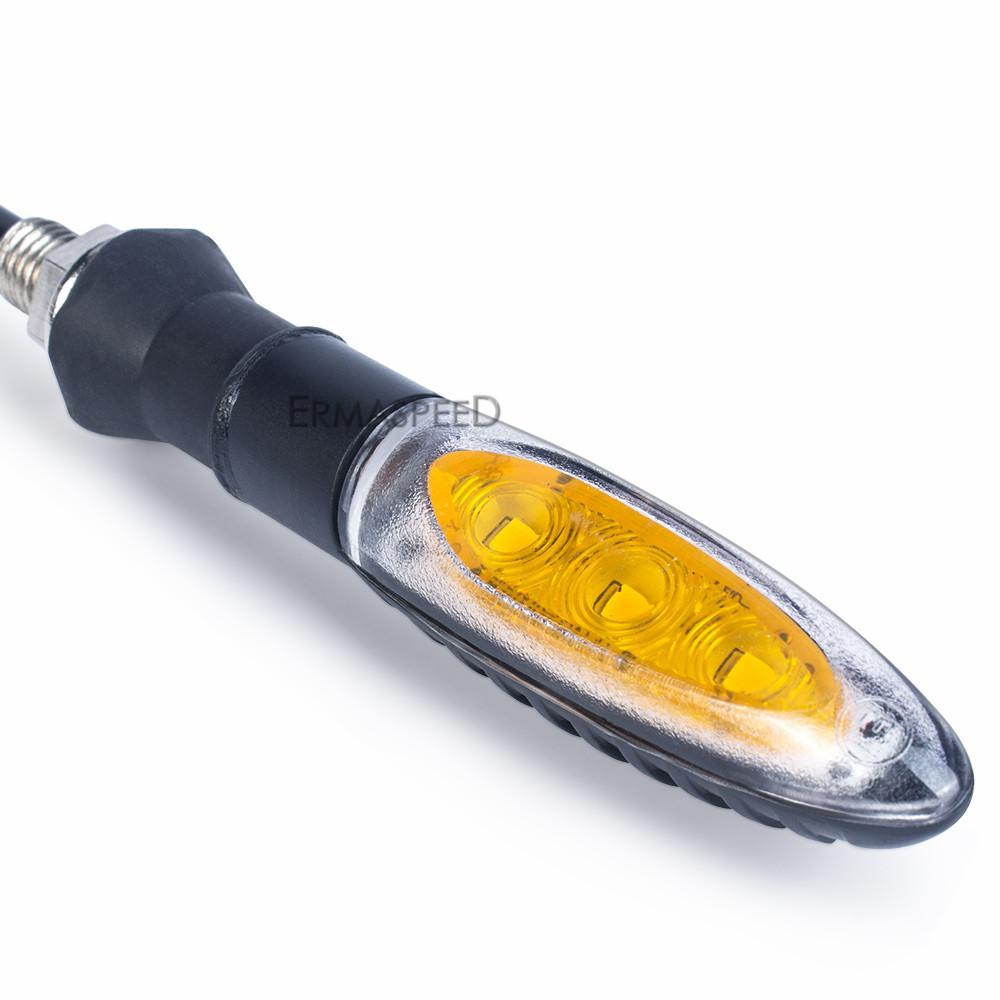 Универсальные мотоциклетные светодиодные указатели поворота, янтарная лампа, задний мигающий сигнал, стоп-сигналы, индикаторы, поворотники для мотоцикла