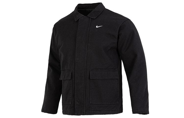 Nike Куртки Мужские Черные Лацканы Умеренные DQ4939-010