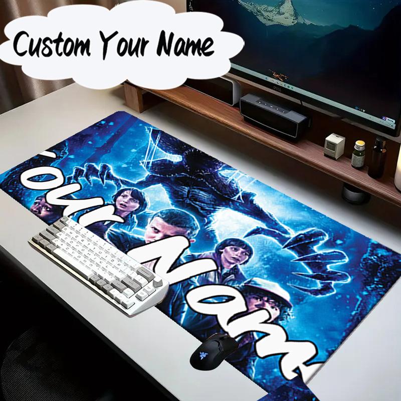 Custom Name Mouse pad Stranger Eleven Upside Down Mouse Pad Desk Mat, Non-Slip Rubber Backer Pad For Computer Notebook Gaming Mouse Pad Birthday Gift