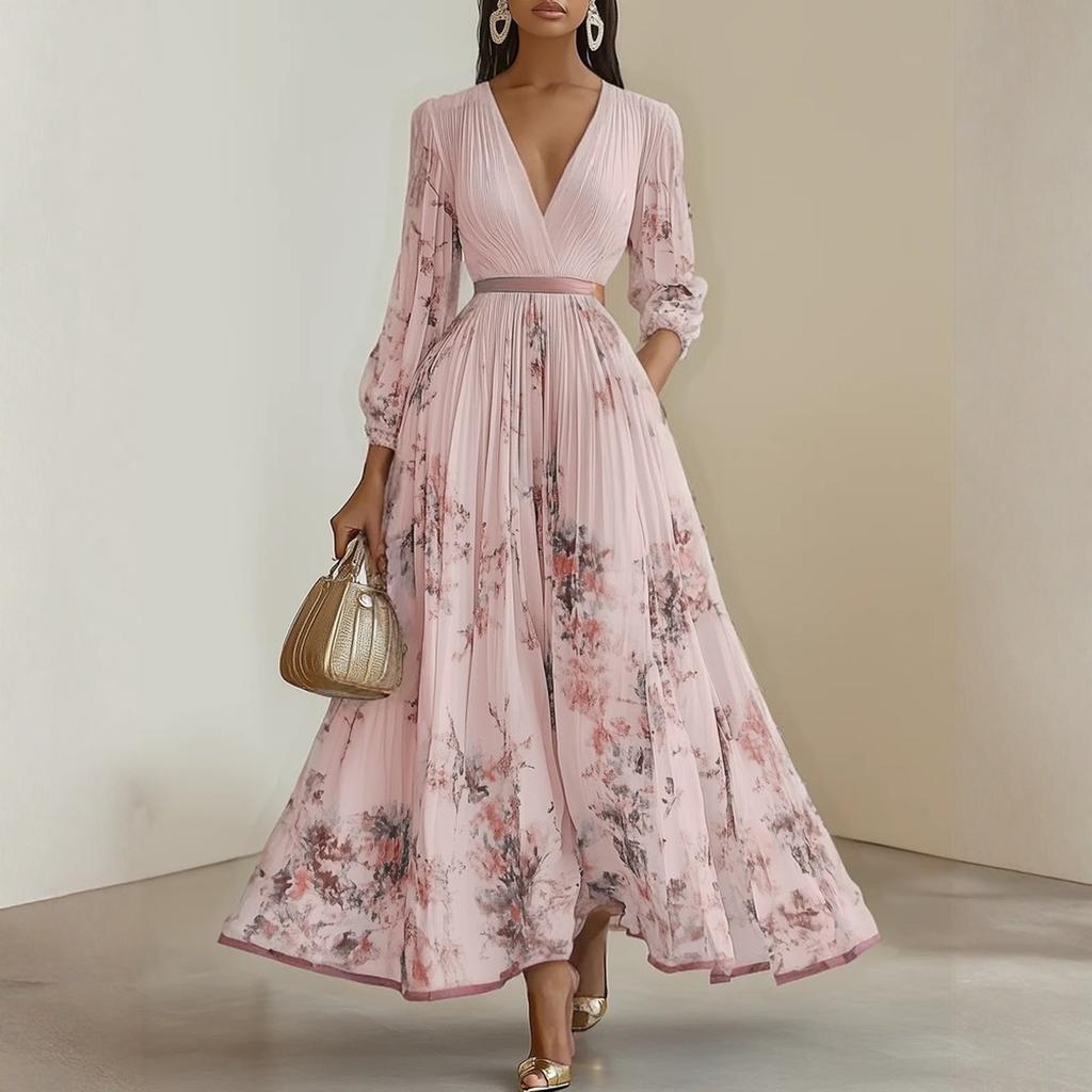 Женские платья-бэбидолл из бархата свободного кроя с квадратным вырезом и длинными рукавами