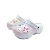 Classic Platform Lined Clog Childish Pink EVA Fashion Hole Shoes Women's White Pink