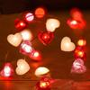 20 LED String Light Heart Shaped Fairy Lamp Waterproof Flashing String Light  Valentines Day