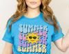 Retro Summer T-Shirt, Groovy Hippie Sun, Boho Mama Tee