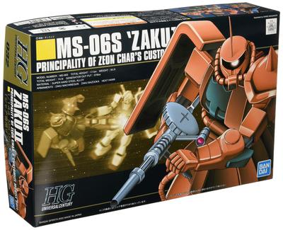 BANDAI SPIRITS HGUC Мобильный доспех Гандам Зак II Масштабная пластиковая модель MS-06S Чара 1/144 Предварительно окрашенная