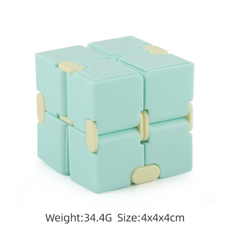 Fashion Decompression Dice Autism Adhd Anxiety Relieve Toy Adult Kids Fingertip Press Button Toys Rainbow Dice Antistress Cube