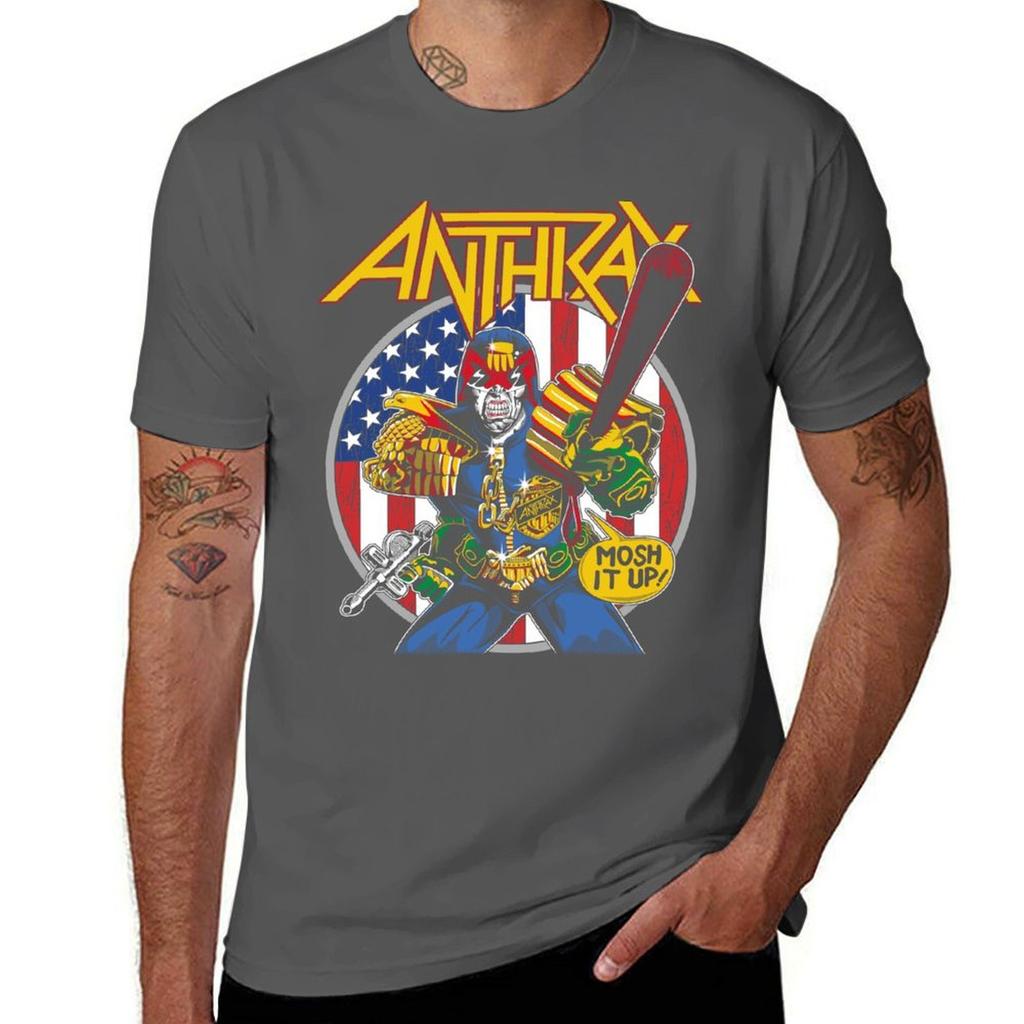 ANTHRAX BAND TShirt Sports Casual Short Sleeve Cotton Tee