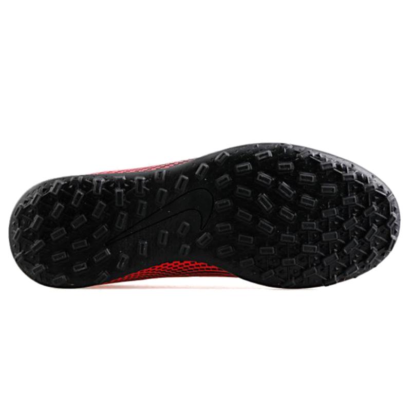 Nike Mercurial Vapor 13 CLUB TF JR Тканевые Нескользящие Износостойкие Низкие Детские Футбольные Бутсы Красный Черный Детские Кроссовки AT8177-606