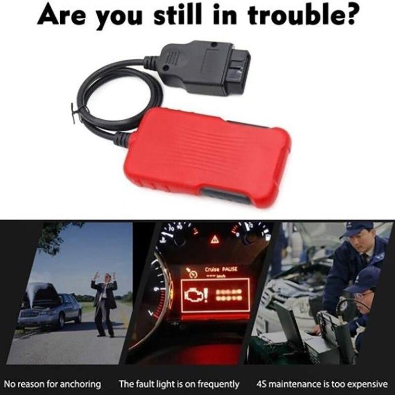 icreative Новейший V309 ELM327 12 В OBD2 Автомобильный диагностический сканер кодов Поддержка полной OBDII Obd 2 диагностической функции с несколькими языками