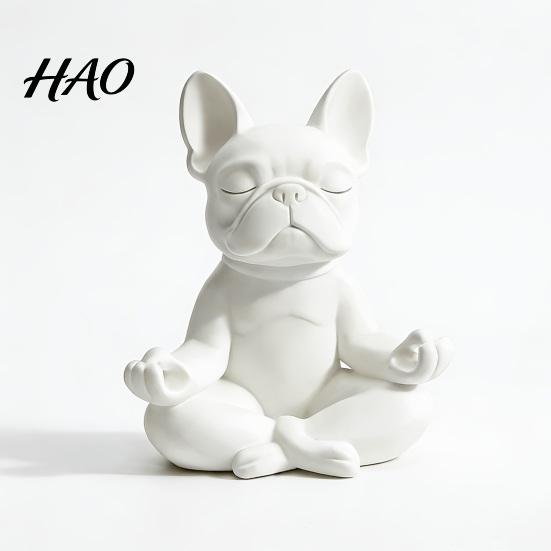 Креативное настольное украшение для медитации, 3D-печатная подставка для очков в виде бульдога, Держатель для очков собаки, Устойчивая подставка-дисплей из материала PLA для организации очков