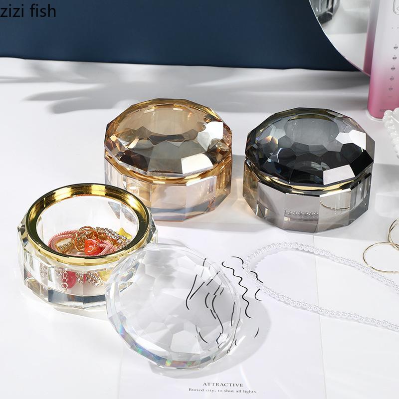 Хрустальная банка для хранения, шкатулка для украшений, декоративная банка, шкатулка для хранения, органайзер для украшений, бутылки, банки для конфет, контейнер для еды