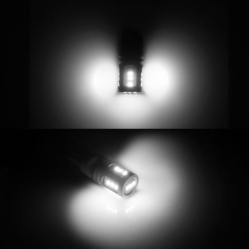 2PCS Error Free Bay9s H21W 64136 Xenon White LED Backup Reverse Light Bulbs For BMW LCI F30 3 Series 320i 328i F32 4 Series Etc
