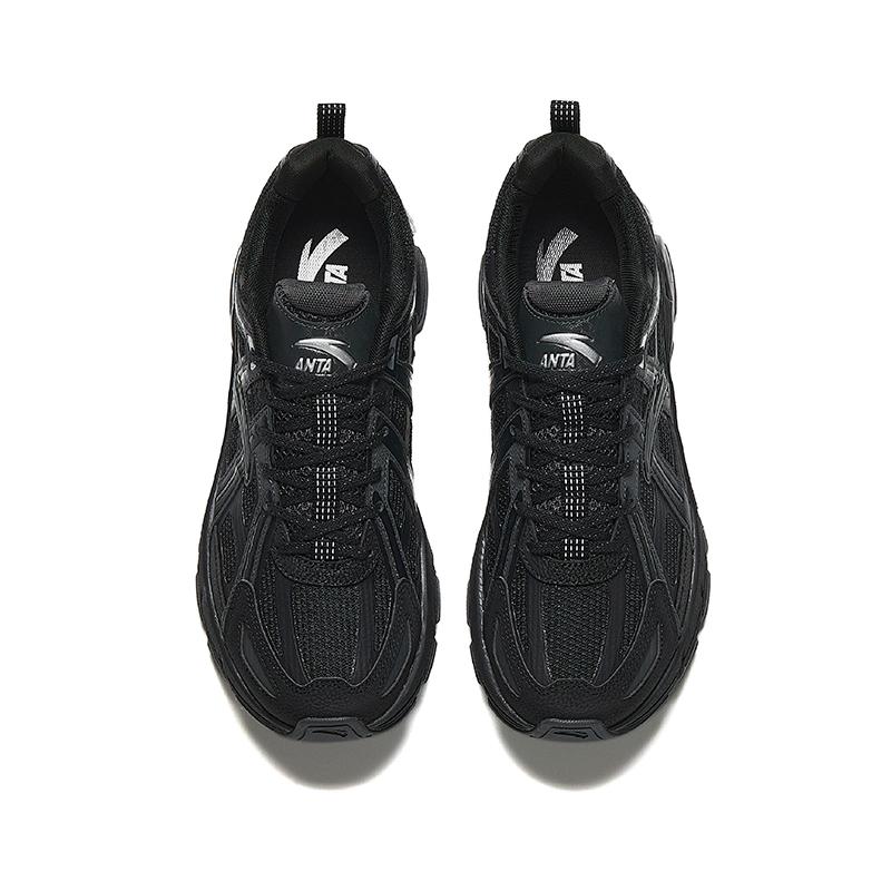 Anta Модные удобные амортизирующие нескользящие низкие повседневные туфли мужские кроссовки черные серые 112448895-1