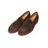 Coin Loafers Leather Shoes Made In Japan Casual Shoes Genuine Leather Water Repellent Suede Leather Easy To Walk Brown Cm [Hiroshitsubouchi]