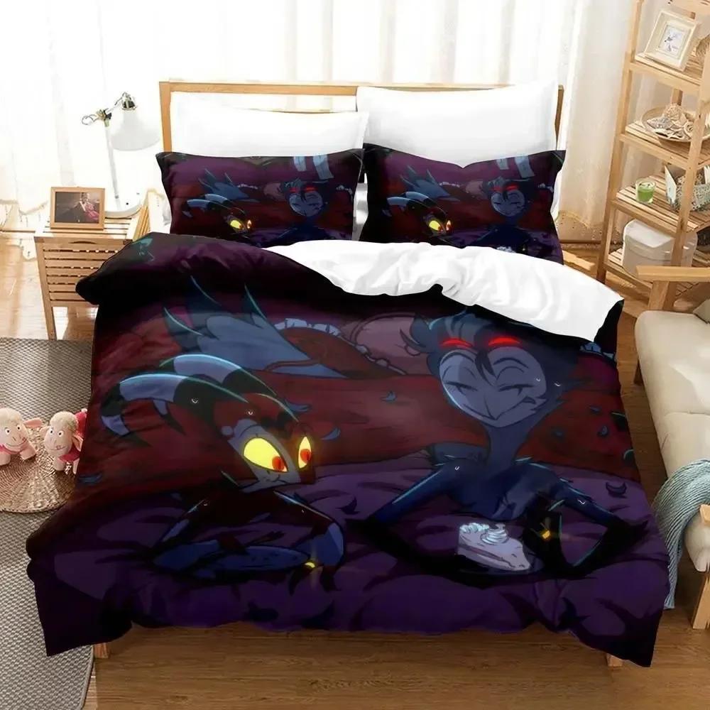 Loona boss 3D Anime parure Printed Bed Set Duvet Cover Pillowcase Bedding Set Bed Linen Sheet Quilt Cover Full Queen King Size