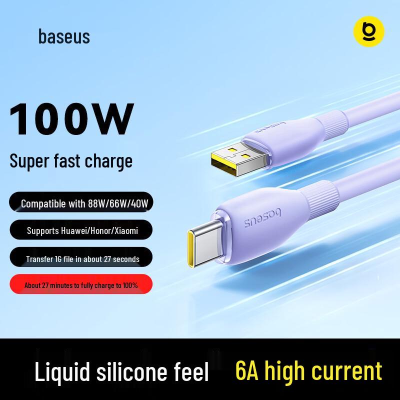 Baseus 6-амперный USB-C кабель Super Fast Charging 100 Вт / 66 Вт