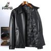 Мужская кожаная куртка Futing из овчины с гусиным пухом