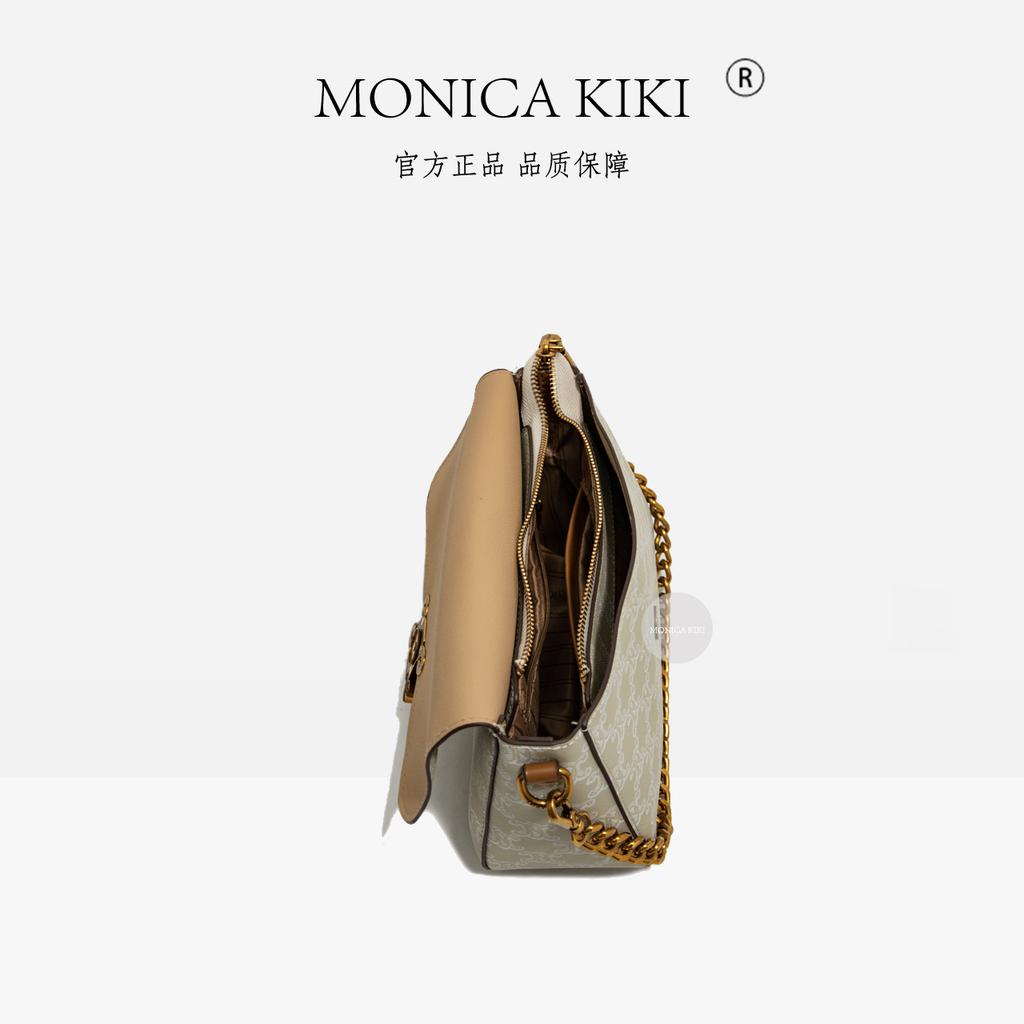 Monica Qiqi Baguette Underarm Bag Women's High Quality Tofu Flip Shoulder French Retro High-end Light Luxury