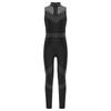 Girls Sleeveless Mesh Patchwork Jumpsuit Full Body Shiny Rhinestone Leotard for Figure Skating and Dance