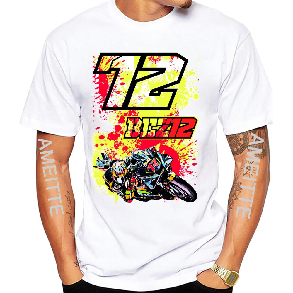 Marco Bezzecchi Bez Pilot 72 Gp Race Riding Tshirt Summer Unisex Short Sleeve Sport Boy Hip Hop Casual White Tops Unisexs Ride Tees