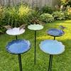 Flower-Shaped Bee Watering Station Rust-resistant Butterfly Bee Mixer Bird Bath Bowl  Backyard
