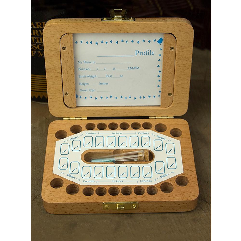 Детская зубная коробка, деревянный стоматологический домик, детская коробка для детских зубов, хото-рамка для хранения зубов, волос