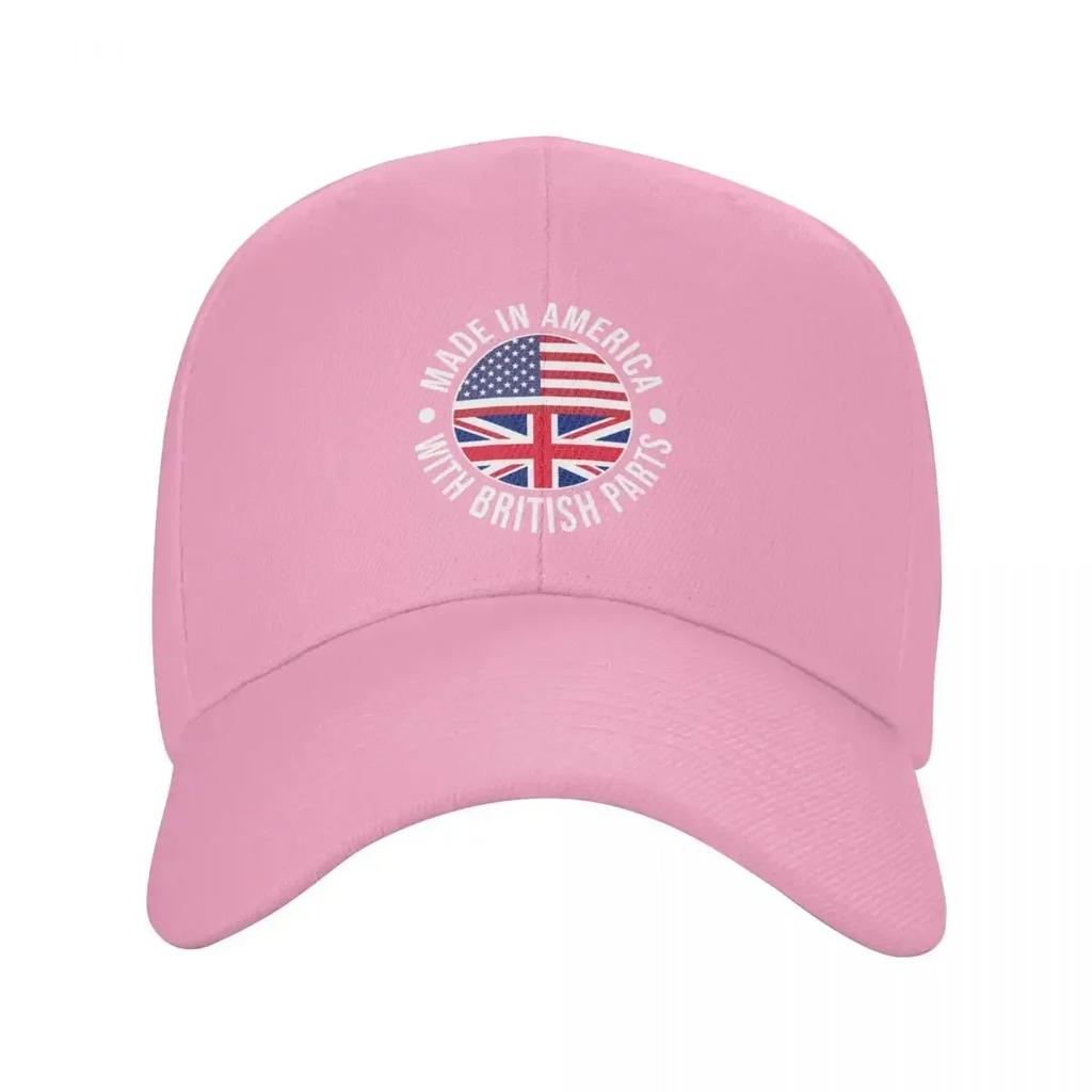 Made In America With British Parts Baseball Cap Military Cap Unisex Unisex hat Snap Back Hat Golf Unisex Womens
