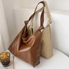 Women Large Capacity Shoulder Bags Female Tote Bags PU Leather Handbag Simple Shopping Bag