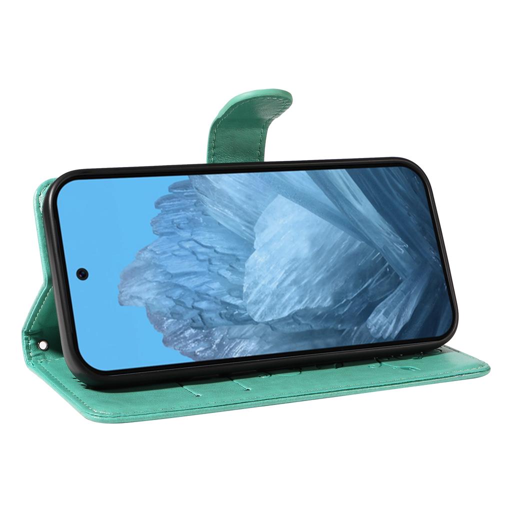 For Google Pixel 9 Pro/Google Pixel 10/Google Pixel 10 Pro/Google Pixel 9 PU Leather Cases Flower Pattern Wallet Stand Phone Cover with Strap