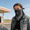 Квадратная хлопковая бандана с принтом «Цветок кешью», унисекс, повязка на голову, декоративный шейный платок для хип-хопа и уличной моды