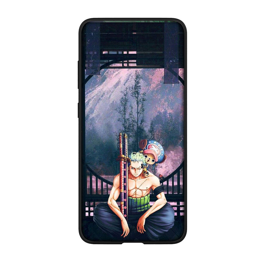 for Samsung Galaxy S25 S24 S23 S22 Ultra FE Plus A17 A37 A57 A56 A55 A06 A16 A15 A36 A26 A35 A05 A25 A54 A34 Case Cartoon Luffy Roronoa Zoro One Piece