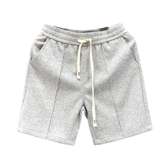 Men Sports Shorts with Elastic Waist Straps Summer Casual Shorts Leisure Work